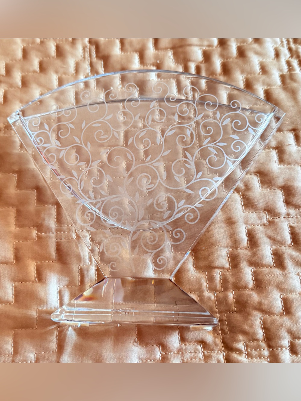 Baccarat Clear Crystal Flower Bud Rendezvous Fan Vase 6-inch